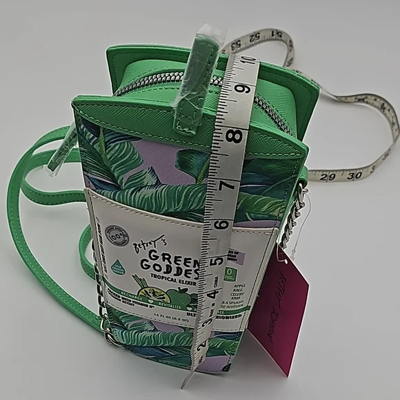 Betsey Johnson Green Goddess Tropical Elixir Crossbody Bag - Picture 6 of 10